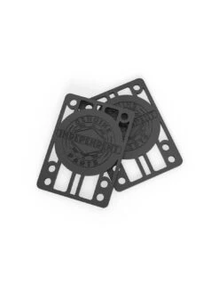 Negozio Di Skate -Negozio Di Skate 2 risers pad independent distanziali in plastica per truck skateboard 3 mm 18 pollice nero 1