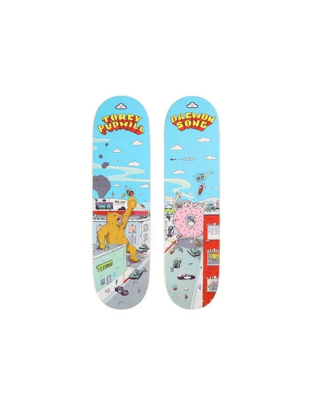 2 Tavole Deck Skateboard THANK YOU Rampage Torey Pudwill 8,25" + Daewon Song 8,125" 1 2 Tavole Deck Skateboard THANK YOU Rampage Torey Pudwill 8,25" + Daewon Song 8,125"