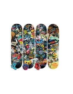 4 Deck SANTA CRUZ Stranger Things Season 1-2-3-4- Popsicle 8,00" 8,25" 8,5" Pollici