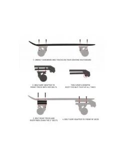 Adattatore WATERBORNE Truck Skateboard Trasforma Truck In Surfskate Grey 8 Adattatore WATERBORNE Truck Skateboard Trasforma Truck In Surfskate Grey -Negozio Di Skate adattatore waterborne truck skateboard trasforma truck in surfskate grey 3