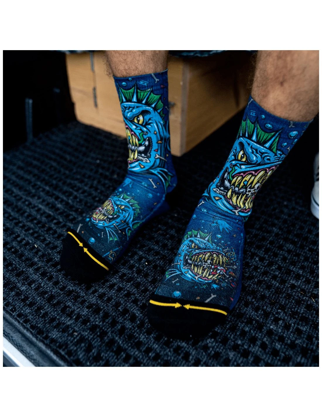 Calze MERGE4 Jimbo Phillips Bad Fish Taglia Large Dal 40,5 Al 47 2 Calze MERGE4 Jimbo Phillips Bad Fish Taglia Large Dal 40,5 Al 47 - immagine 2