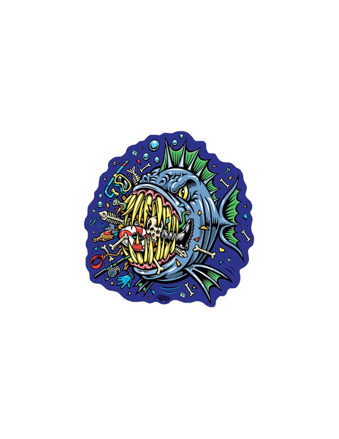 Calze MERGE4 Jimbo Phillips Bad Fish Taglia Large Dal 40,5 Al 47 4 Calze MERGE4 Jimbo Phillips Bad Fish Taglia Large Dal 40,5 Al 47 - immagine 4