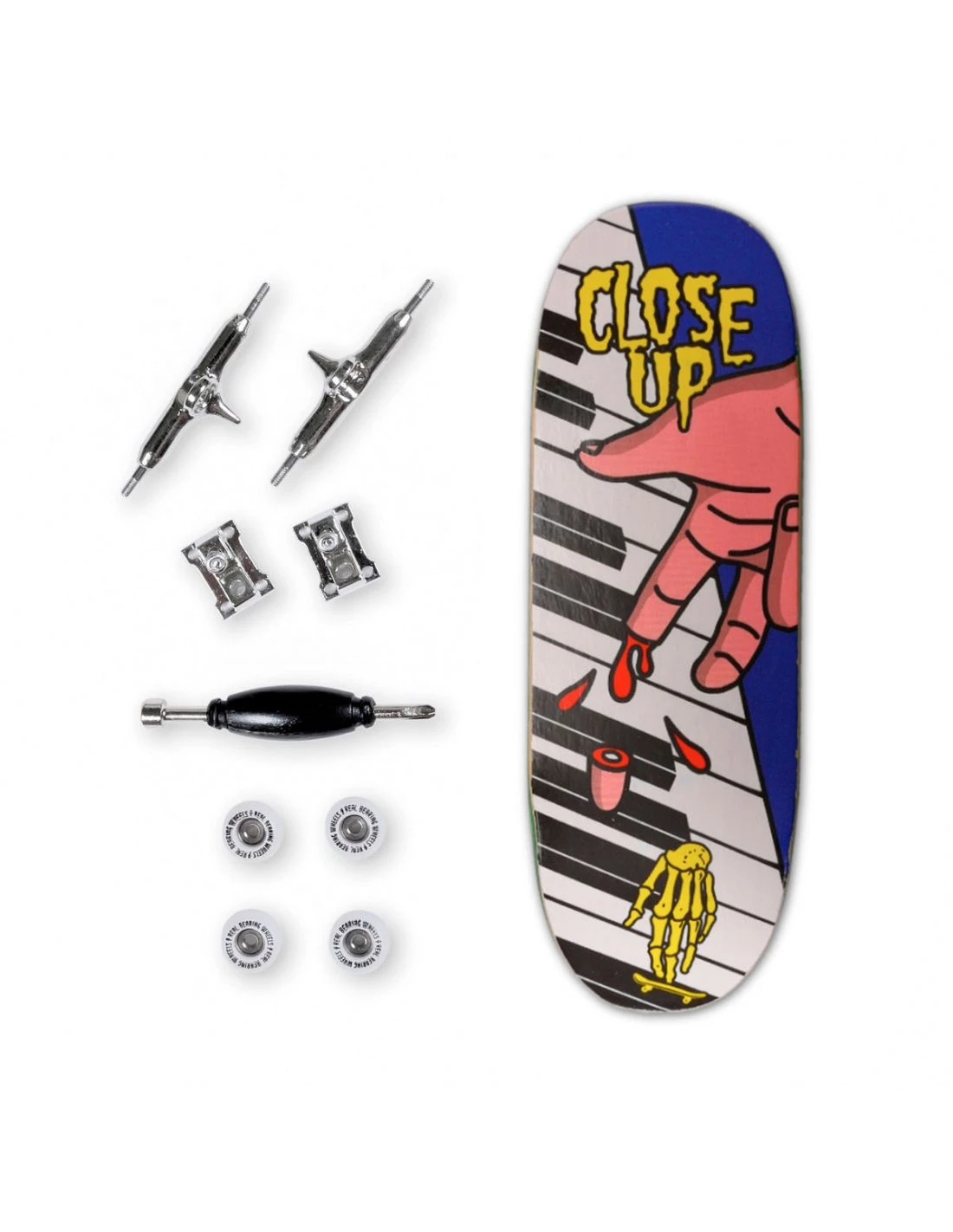 CLOSE UP Fingerboard Completo Piano Keyboard Set 33 Mm Medium Concave 2 CLOSE UP Fingerboard Completo Piano Keyboard Set 33 Mm Medium Concave - immagine 2