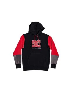 Felpa DC Con Cappuccio Felpa Bertland Colore Nero/rosso