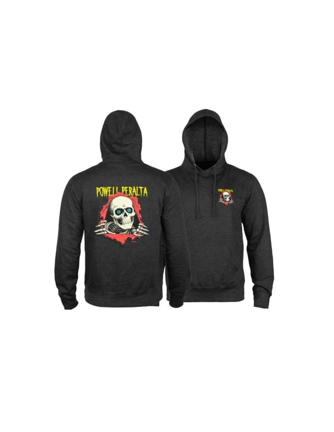 Felpa POWELL PERALTA Ripper Hoodie Colore Nero 1 Felpa POWELL PERALTA Ripper Hoodie Colore Nero