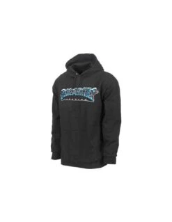 Felpa THRASHER Cappuccio Logo Ice Nero