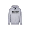 Felpa THRASHER Cappuccio Logo Mag Grigio