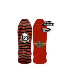 Tavola Skateboard Old School Deck POWELL PERALTA GeeGah Ripper 9.75 X 30 Maroon