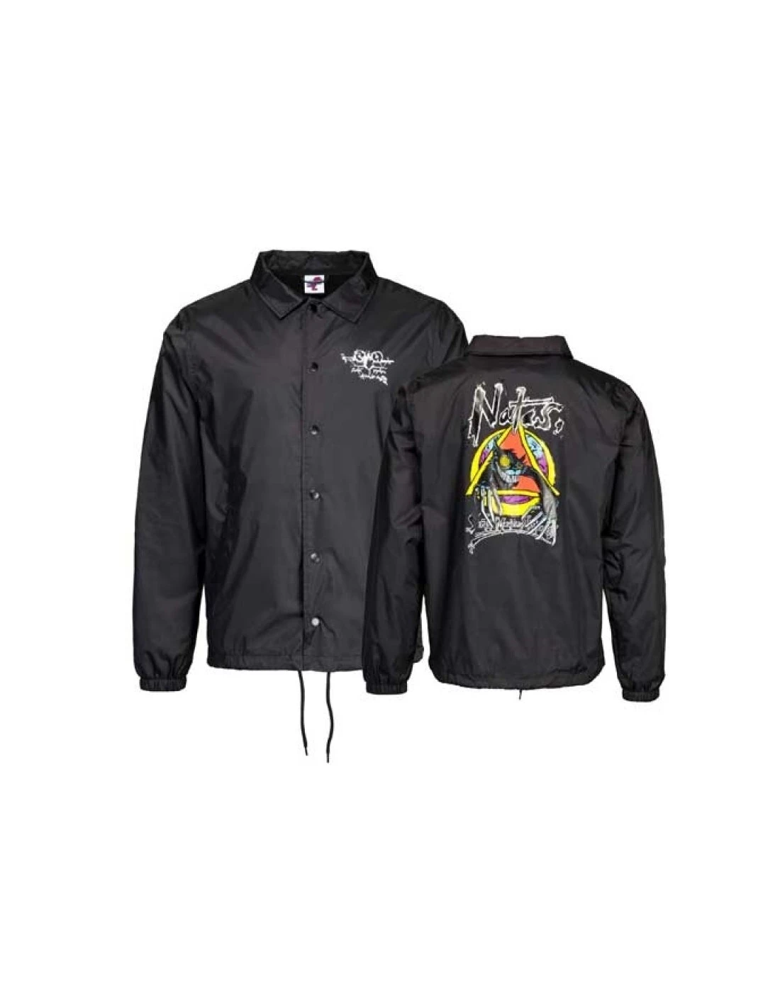 Giubbotto SANTA CRUZ Windbreaker Jacket Evil Coach Black 2 Giubbotto SANTA CRUZ Windbreaker Jacket Evil Coach Black - immagine 2