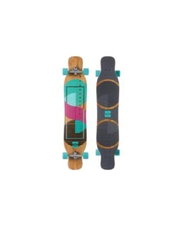 Longboard Dancing DUSTER CALIFORNIA Wanderlust Teal Purple 47" X 9.5" Completo