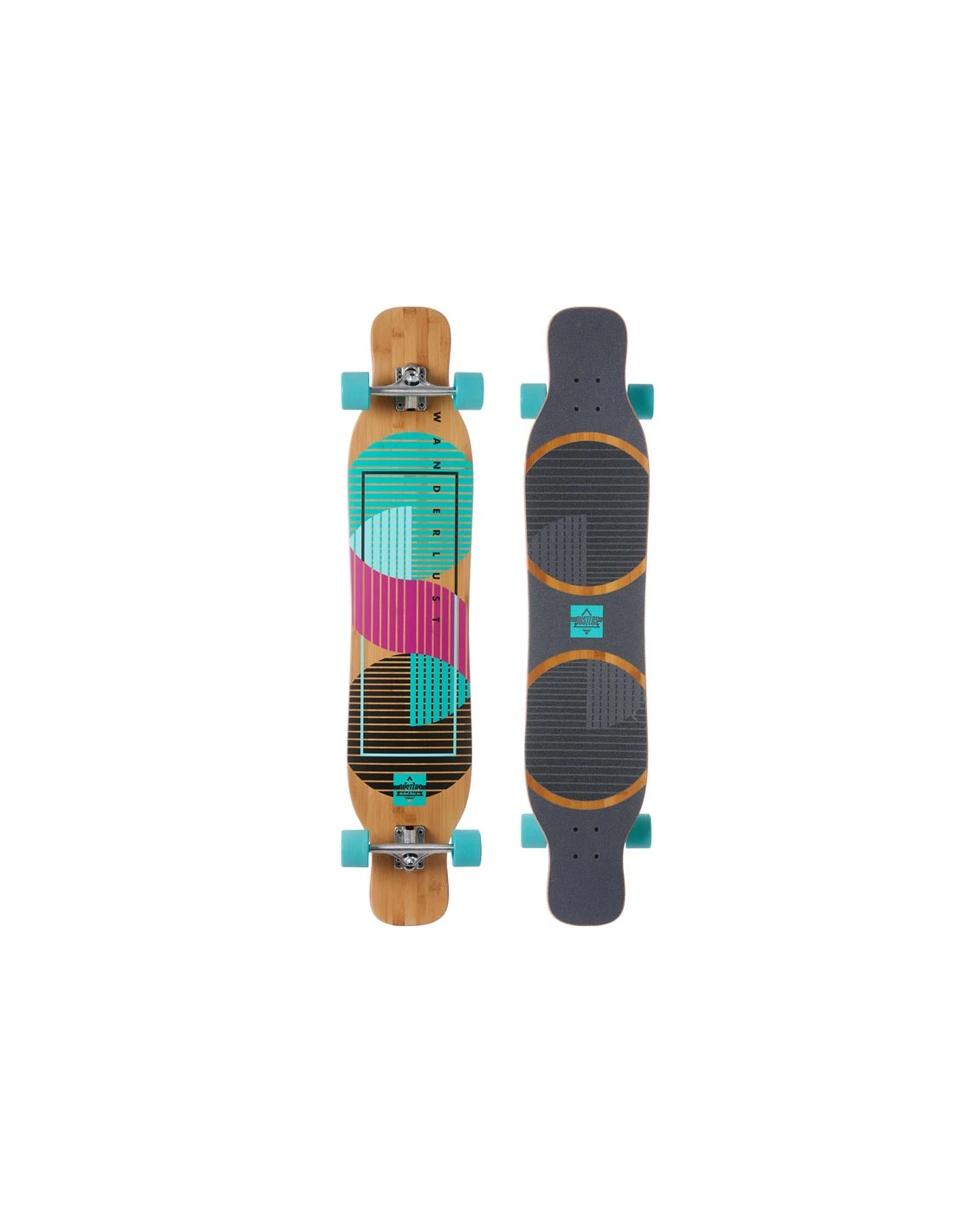 Longboard Dancing DUSTER CALIFORNIA Wanderlust Teal Purple 47" X 9.5" Completo 1 Longboard Dancing DUSTER CALIFORNIA Wanderlust Teal Purple 47" X 9.5" Completo