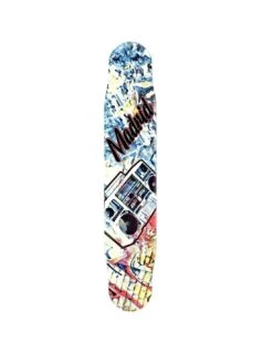 Longboard Deck Dancing MADRID Fiberglass Pole Boombox 46″