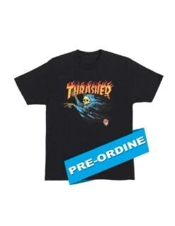 PRE-ORDINE Maglietta T-shirt SANTA CRUZ Collaborazione Thrasher O'Brien Reaper Nero