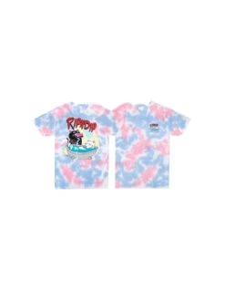 Maglietta T-shirt RIPNDIP Bath Time Tee Pink Tie Dye