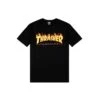 Maglietta T-Shirt THRASHER Magazine Logo Flame Black