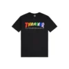 Maglietta T-Shirt THRASHER Magazine Rainbow Black