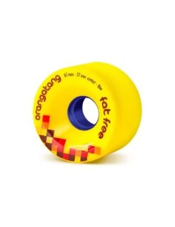 Ruote Longboard ORANGATANG Fat Free 65 Mm 86a Giallo