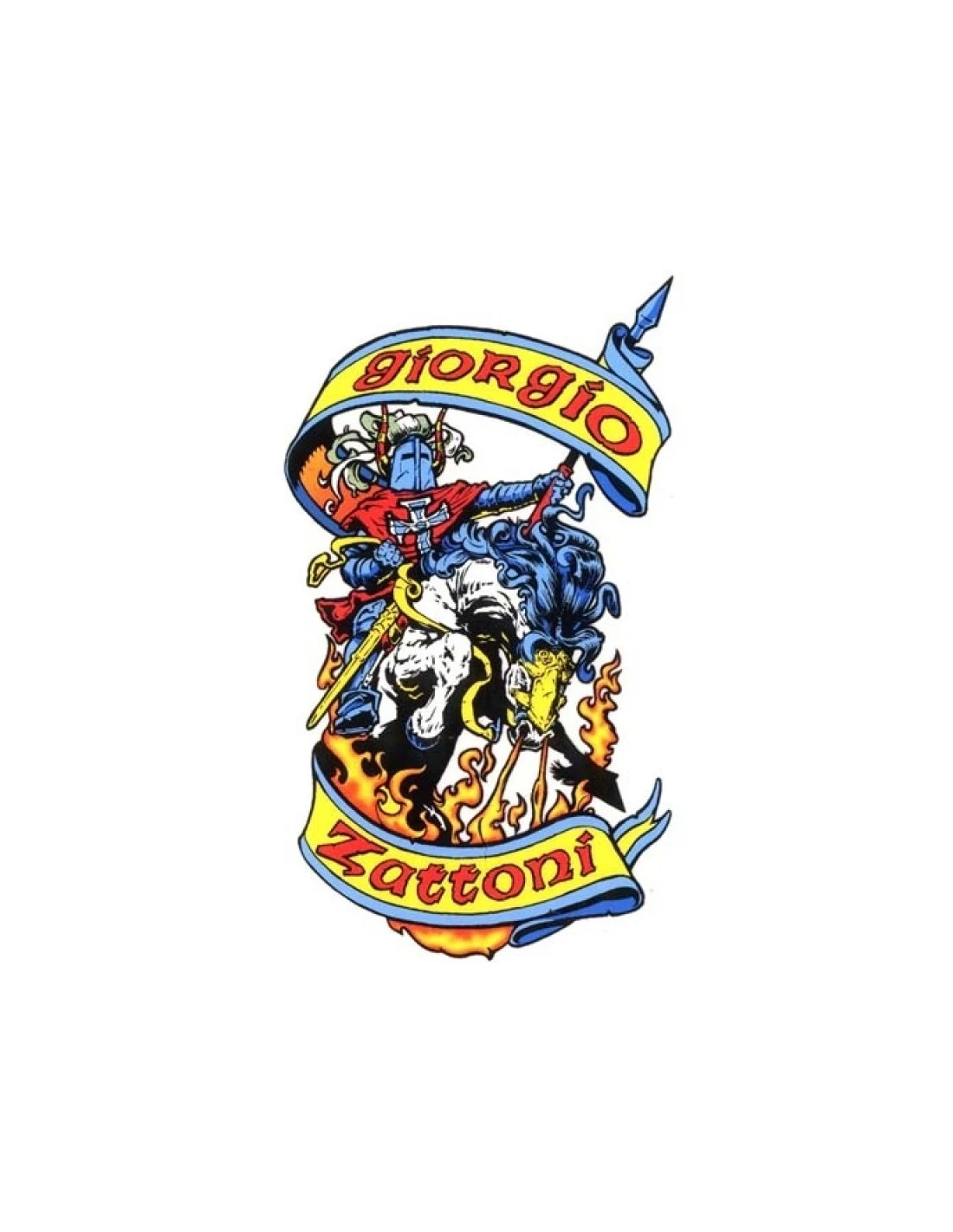 POWELL PERALTA Giorgio Zattoni Crusader AUTOGRAFATA Signed 8,00" X 31,45" Azzurro 2 POWELL PERALTA Giorgio Zattoni Crusader AUTOGRAFATA Signed 8,00" X 31,45" Azzurro - immagine 2