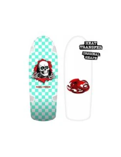 Tavola Skateboard Old School Deck POWELL PERALTA Ripper 10" X 30" Bianco Azzurro