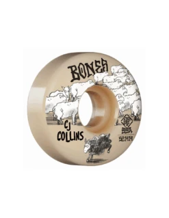 Ruote Skateboard BONES Collins Black Ships V3 STF 52 Mm 99a Duro Shape Slims