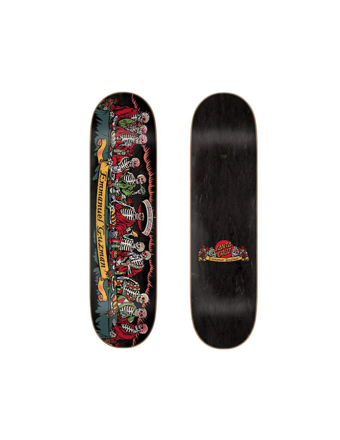 SANTA CRUZ Skateboard Guzman Dining With The Dead 8.27" X 31.83" 1 SANTA CRUZ Skateboard Guzman Dining With The Dead 8.27" X 31.83"