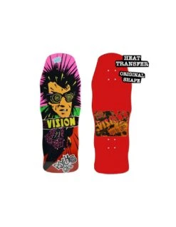 Tavola Skateboard Deck VISION Psycho Stick 10" X 30" Rosso