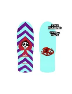 Tavola Skateboard Old School Deck POWELL PERALTA Steadham Spade Deck Red/Nat 10" X 30.125" Purp/Aqua