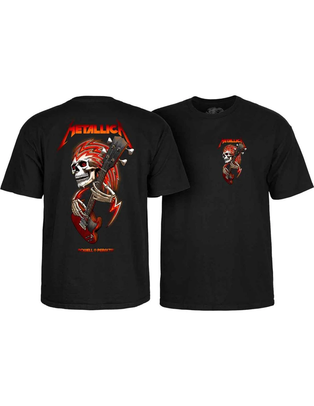 Maglietta T-shirt POWELL PERALTA Collaborazione Metallica OG Colore Black 1 Maglietta T-shirt POWELL PERALTA Collaborazione Metallica OG Colore Black