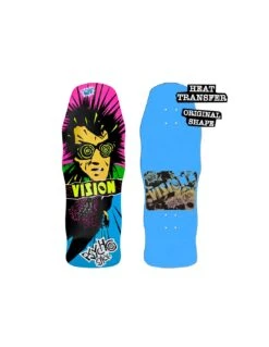 Tavola Skateboard Deck VISION Psycho Stick 10" X 30" Blue