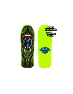 Tavola Skateboard Old School Deck POWELL PERALTA Mike Vallely Elephant 10,5" X 30,25" Pollici Lime