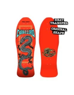 Tavola Skateboard Old School POWELL PERALTA Steve Caballero Chinese Dragon 10" X 30" Rossa